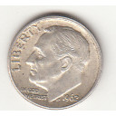 1962 - 10 Cents (Dime) Argento Dollaro Stati Uniti Roosevelt  Dime BB++